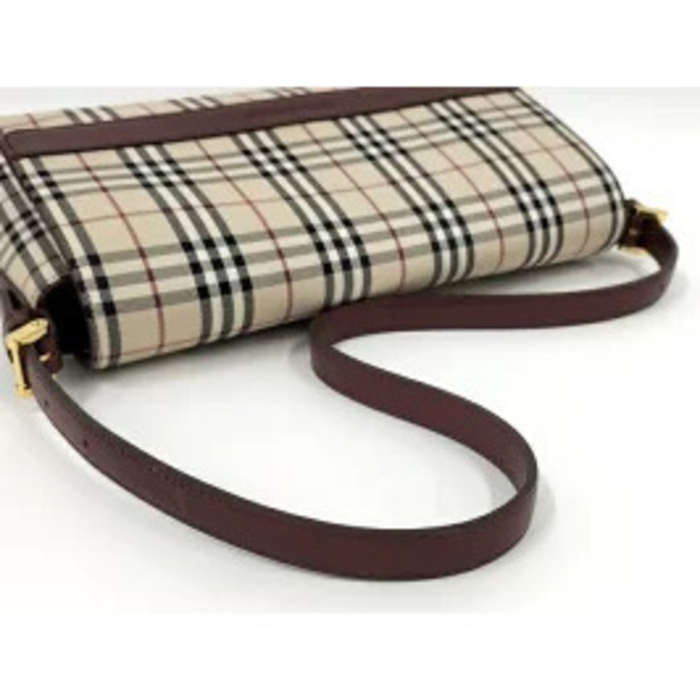 BURBERRY One Shoulder Hobo Bag Nova Check Canvas Beige - Picture 4 of 9